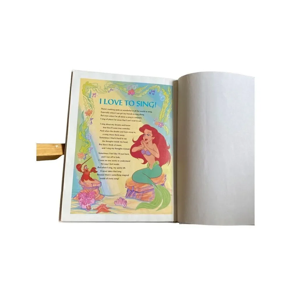 Vintage Disney hard cover yearbook 1994 color photos. Cartoon drawings 10 x 8.